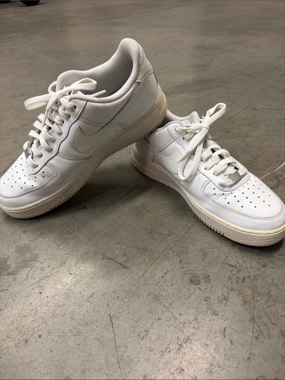 Nike White Low-Top Leather Sneakers